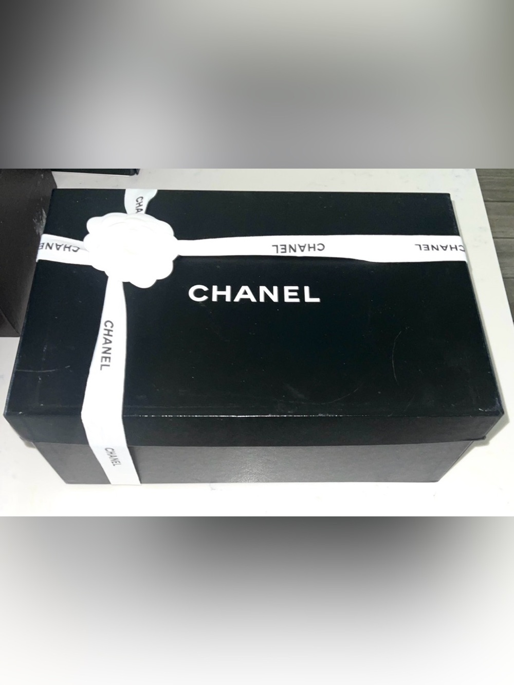 CHANEL Empty Presentation Display Protective Storage Box 13”x5” Fits Medium Bag